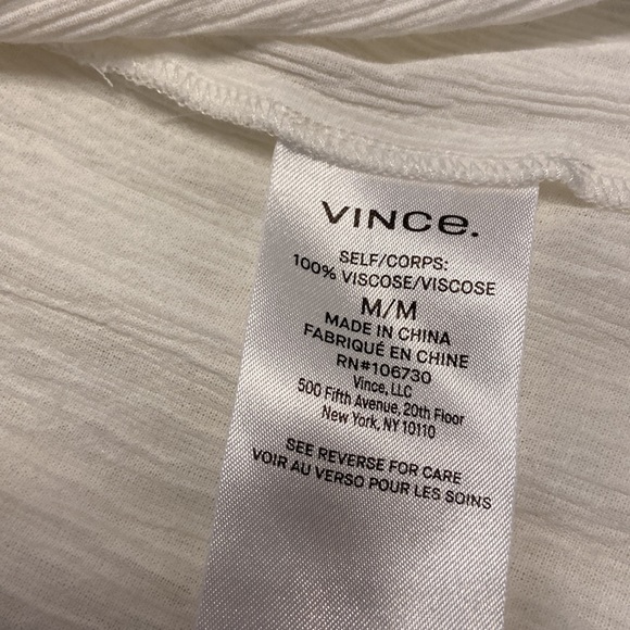 VINCE Dress Maxi size M white color length 50” bust 32” perfect for summer - Picture 10 of 16